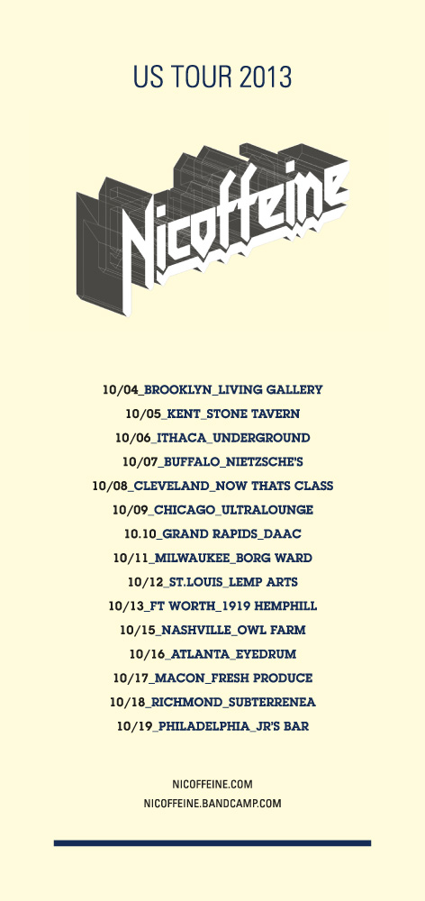 Nicoffeine US-Tour Poster 2013