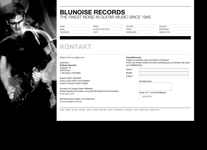 BluNoise Rec. Website