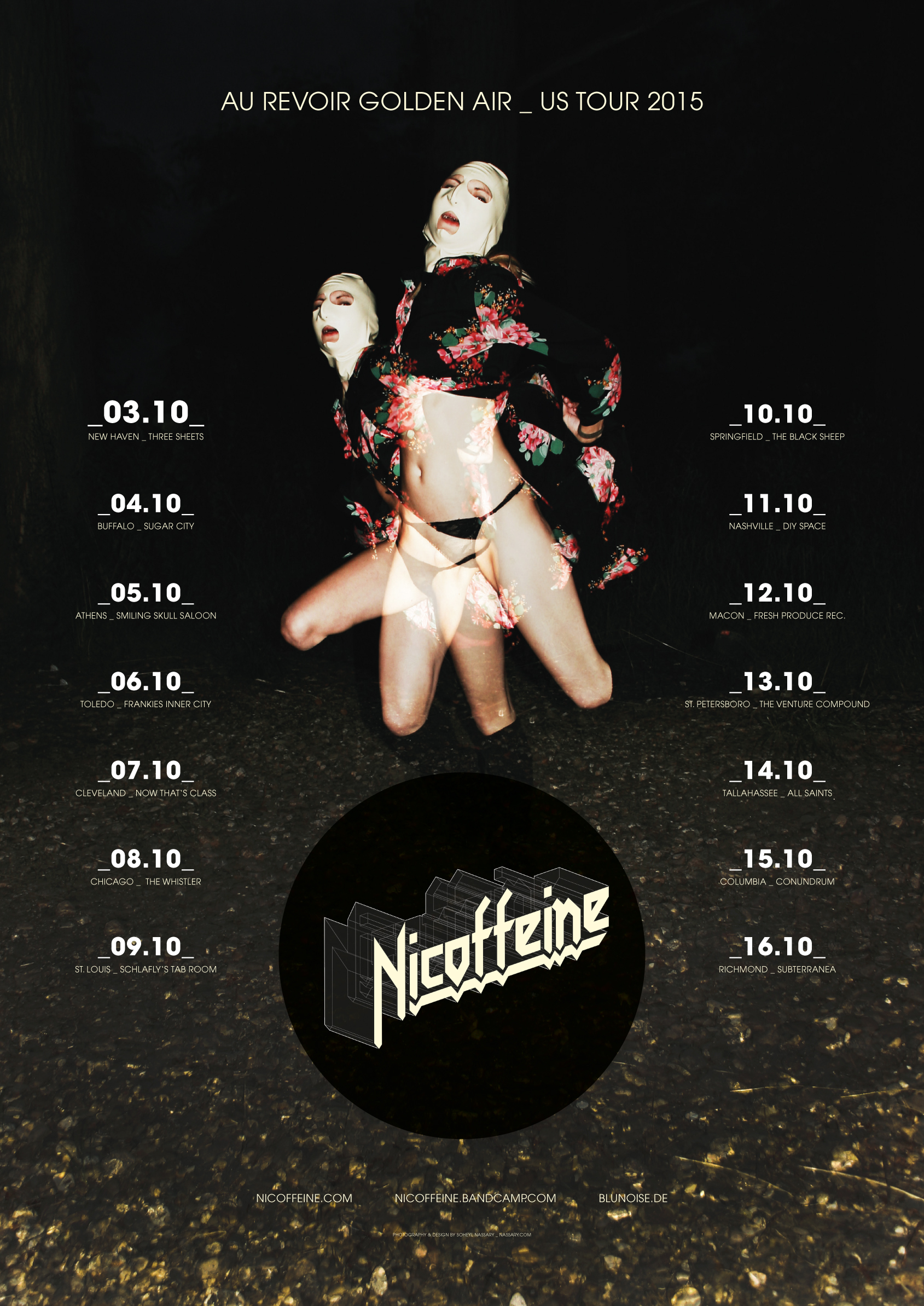 Nicoffeine US-Tour Poster 2015