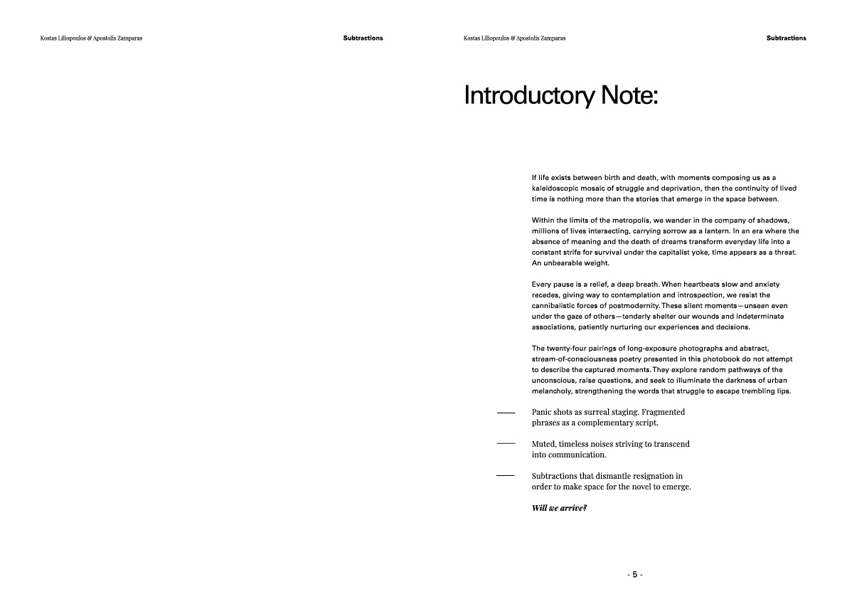 Subtractions Fotobuch – Design & Layout von Soheyl Nassary | EYETM D&K