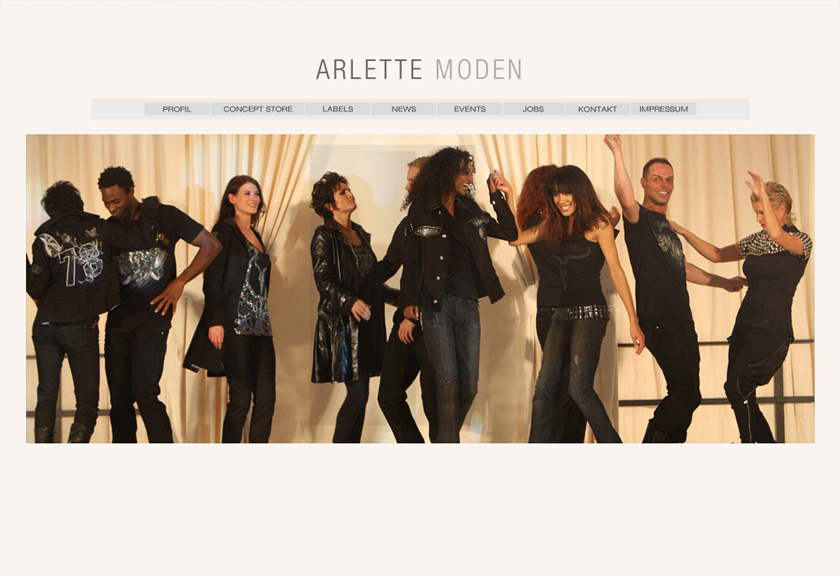 Arlette Moden Website 2008