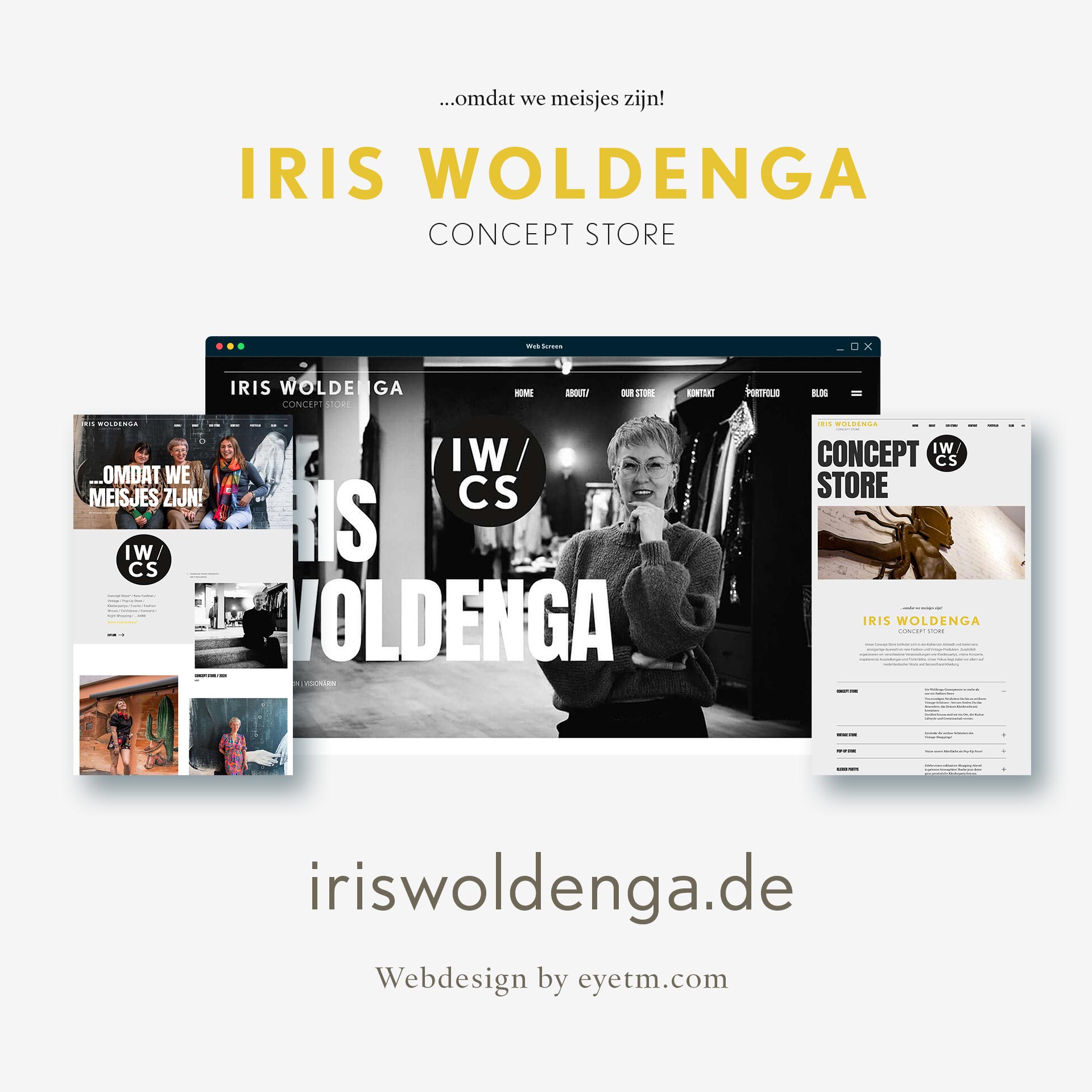 Iris Woldenga Concept Store / Webdesign 2024