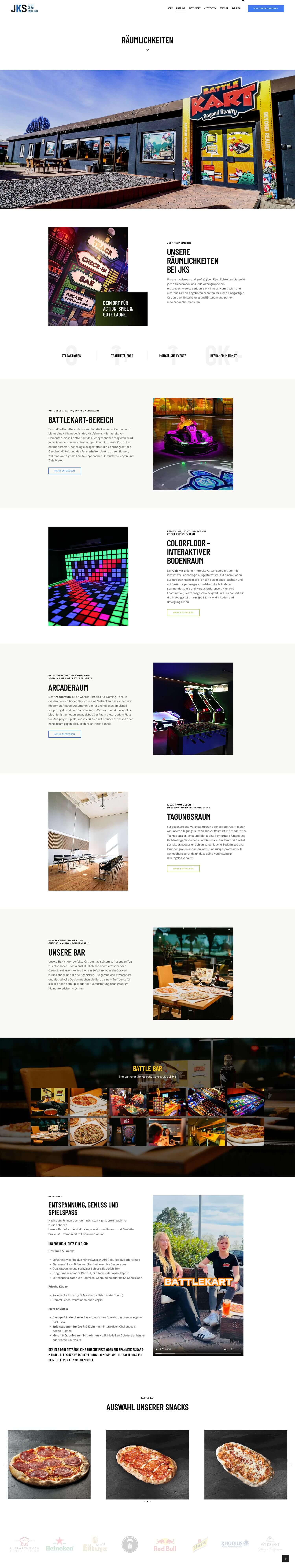 JKS Erlebniswelt Website – Webdesign BattleKart Koblenz | EYETM 2025