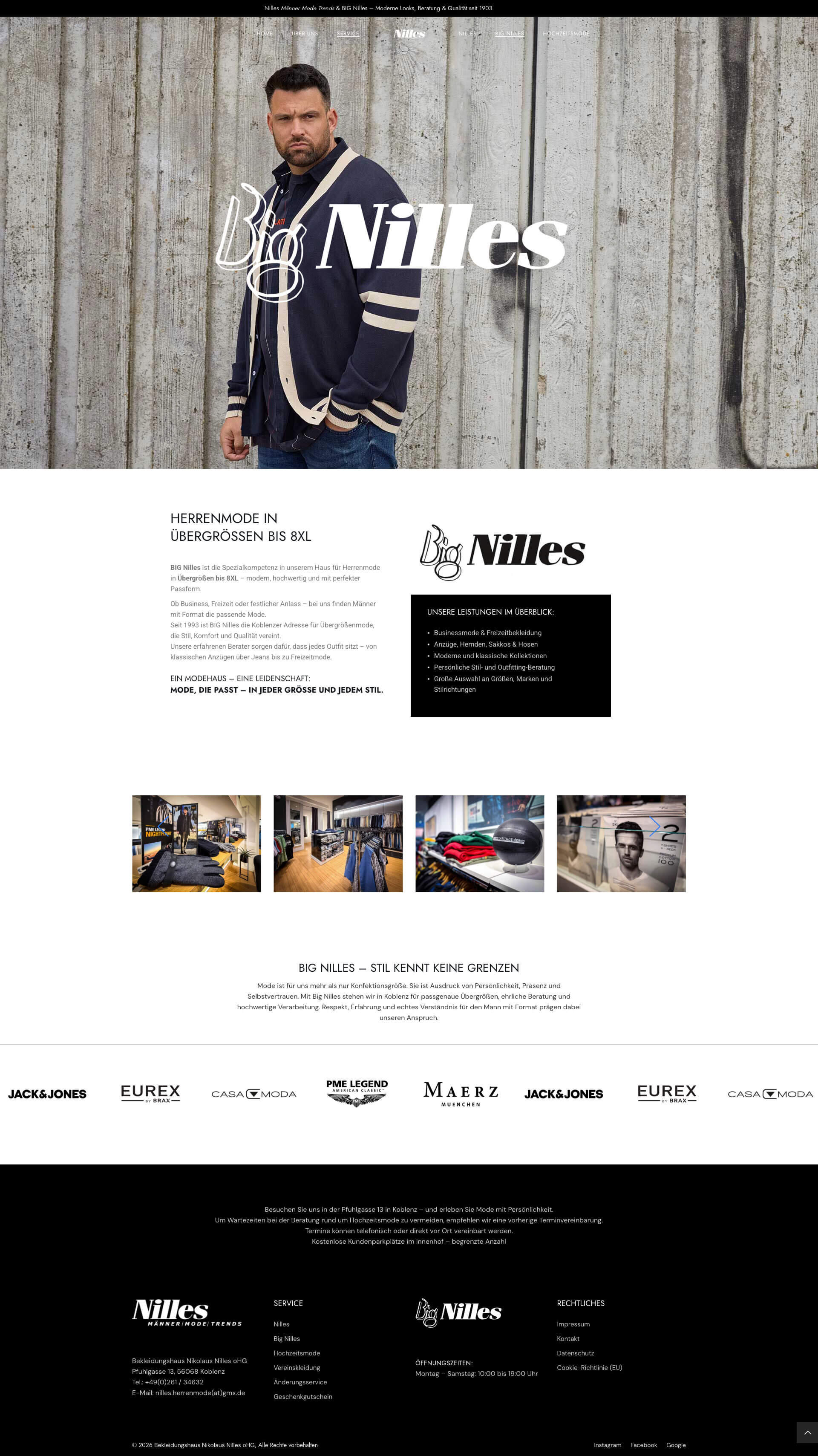 Webdesign Koblenz – Nilles Männermode Website Relaunch | EYETM