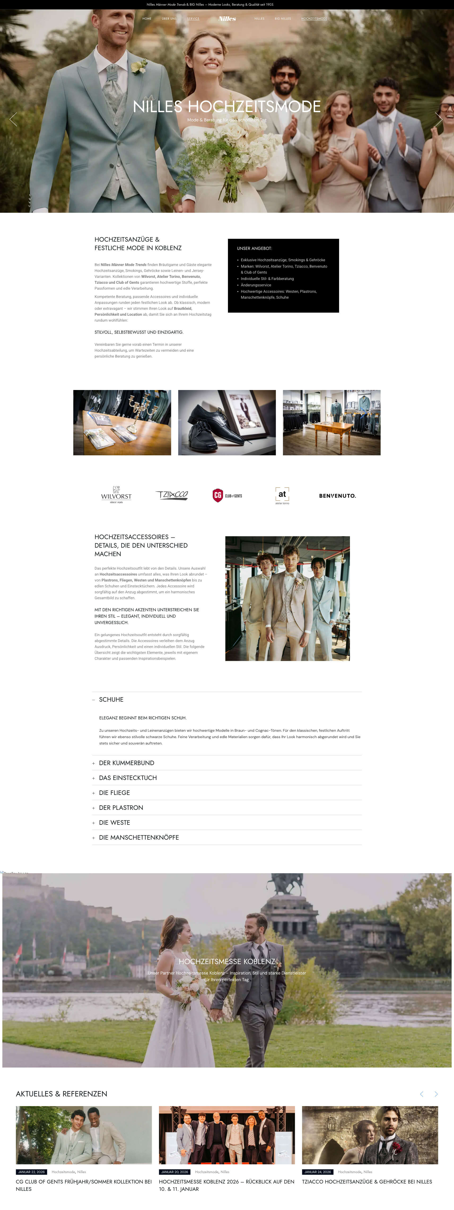 Webdesign Koblenz – Nilles Männermode Website Relaunch | EYETM