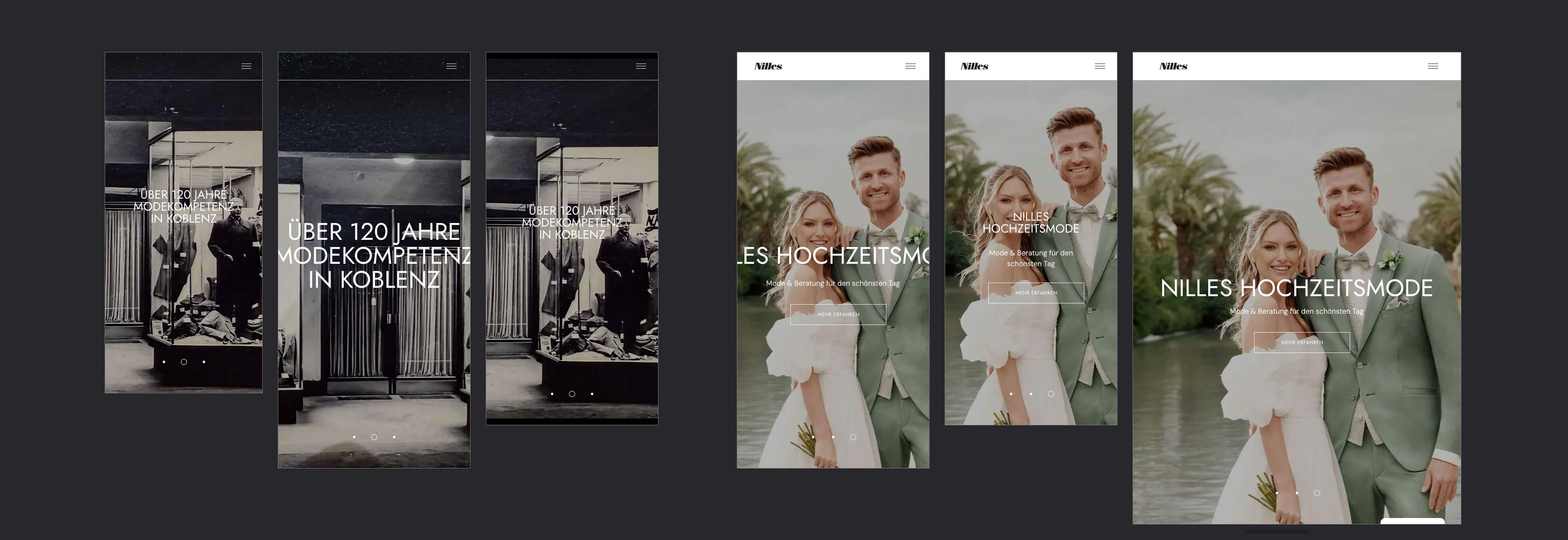 Webdesign Koblenz – Nilles Männermode Website Relaunch | EYETM