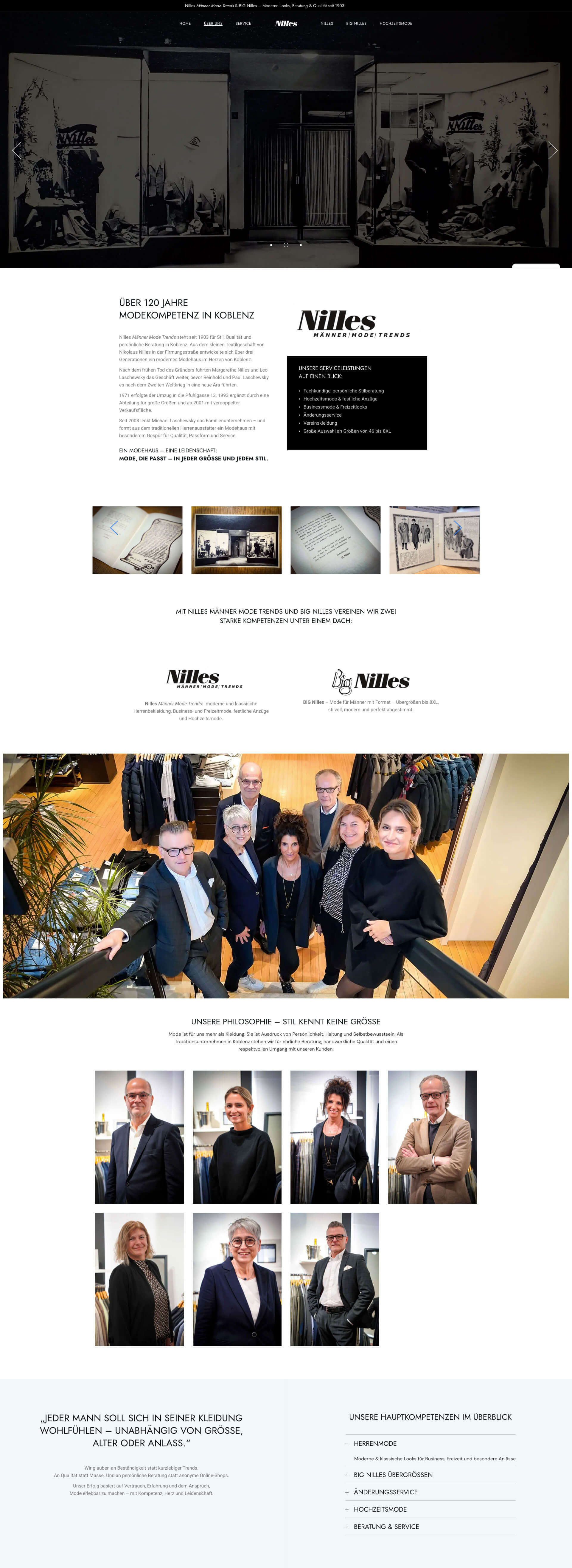 Webdesign Koblenz – Nilles Männermode Website Relaunch | EYETM