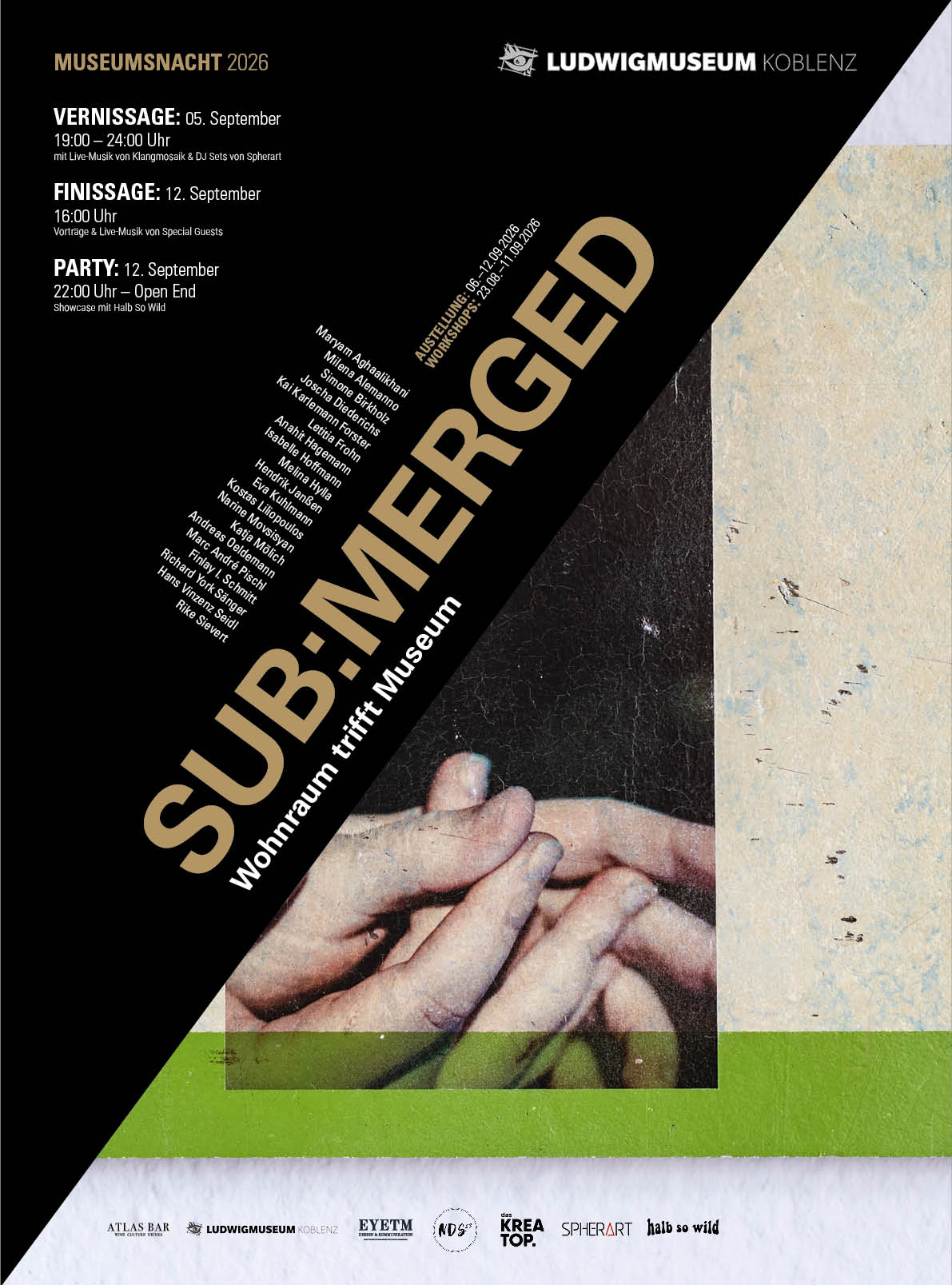SUB:MERGED | Ludwig Museum Koblenz 2026 | Design by Soheyl Nassary